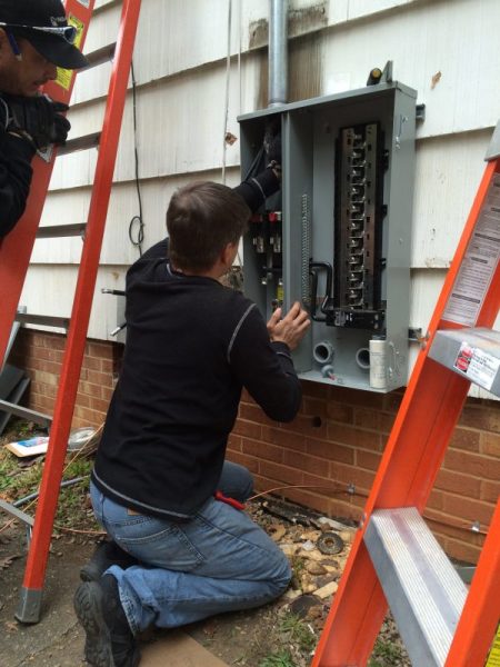 Installing electrical service